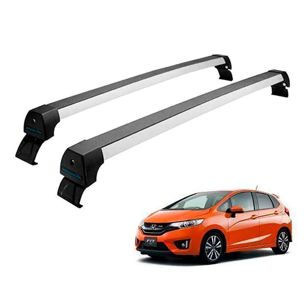 RACK DE TETO LONG LIFE SPORT ALUM. P/ HONDA FIT A PARTIR DE 2016 (AFIT) - PRETO