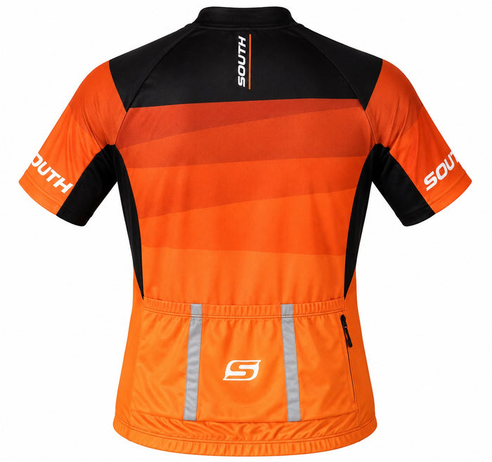 Camisa Ciclismo Refactor South Preto/Laranja - PRETO/LARANJA / P