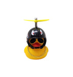 BUZINA SILICONE PATO COM CAPACETE PRETO TUBARÃO