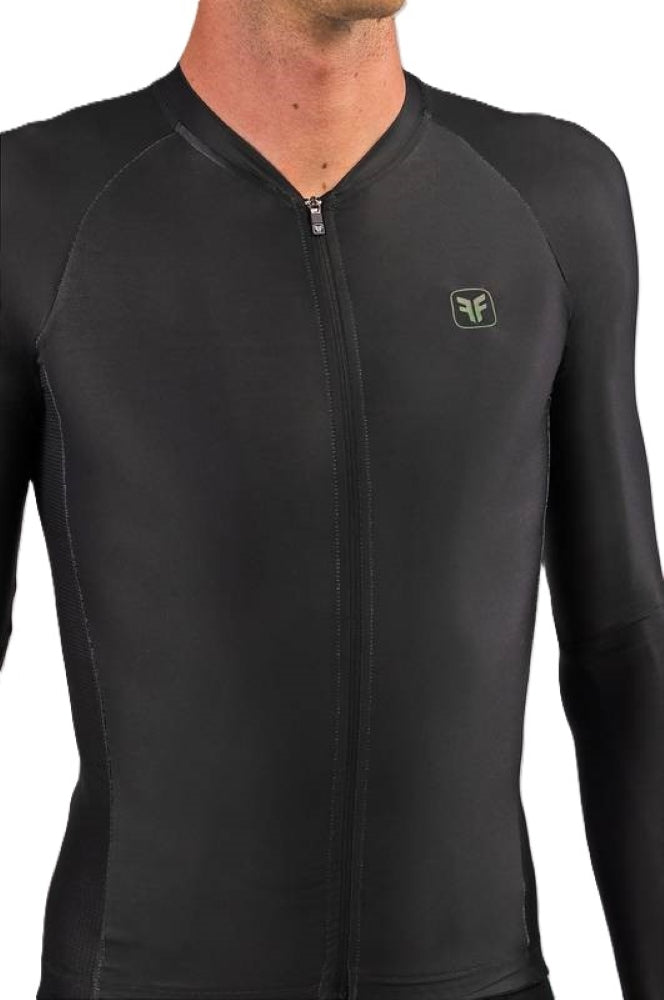 CAMISA DE CICLISMO FREE FORCE MASCULINA MANGA LONGA TRAINING DARK 2024