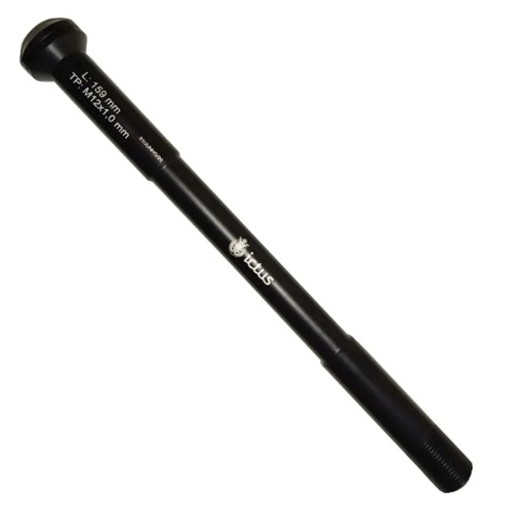 EIXO PASSANTE ICTUS 12MM 142MM TRASEIRO C/ ARRUELA CONICA  (L:159MM TP: M12x1,00MM) - PRETO