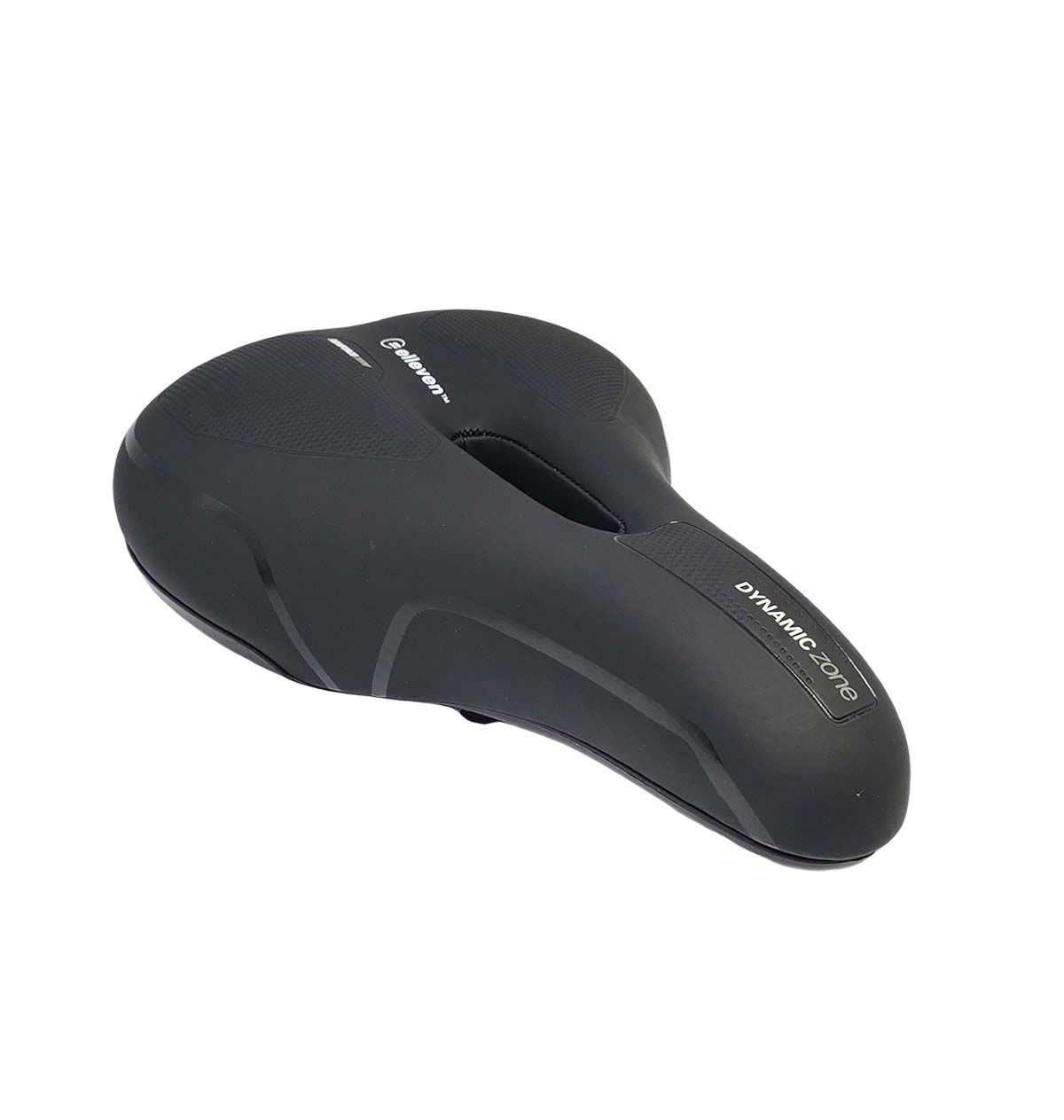Selim Elleven City Confort Gel 2 Molas 255x186mm - Preto