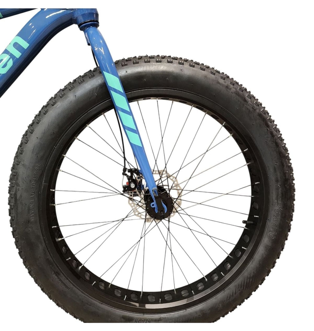 BICICLETA 26 ELLEVEN ALIEN FAT BIKE 21V SHIMANO AZUL/VERDE