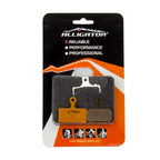 PASTILHA FREIO DISCO ALLIGATOR ORG. P/ FREIO A DISCO SHIMANO M666/M785/M985/M988 E XTR 2011, C/ MOLA (PAR)