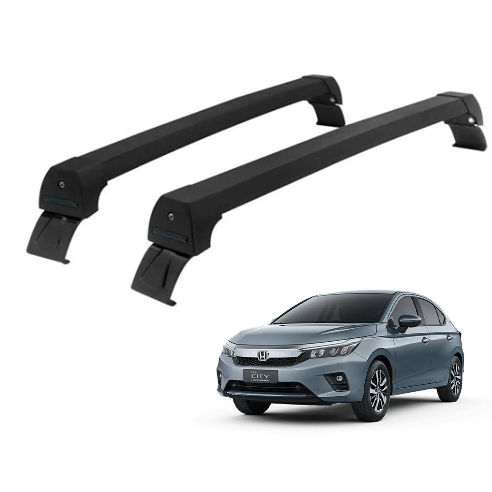 RACK LONG LIFE SPORT ALUM. PRETO P/ HONDA NEW CITY SEDAN/HATCH (PCTH) - PRETO