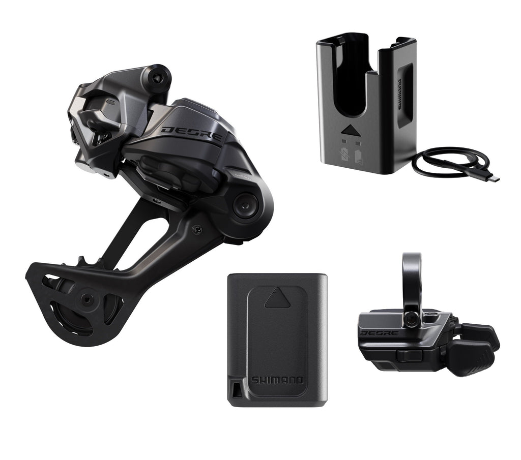 CAMBIO TRASEIRO DEORE RD-M6250-SGS 12V + CARREGADOR + BATERIA + ALAVANCA