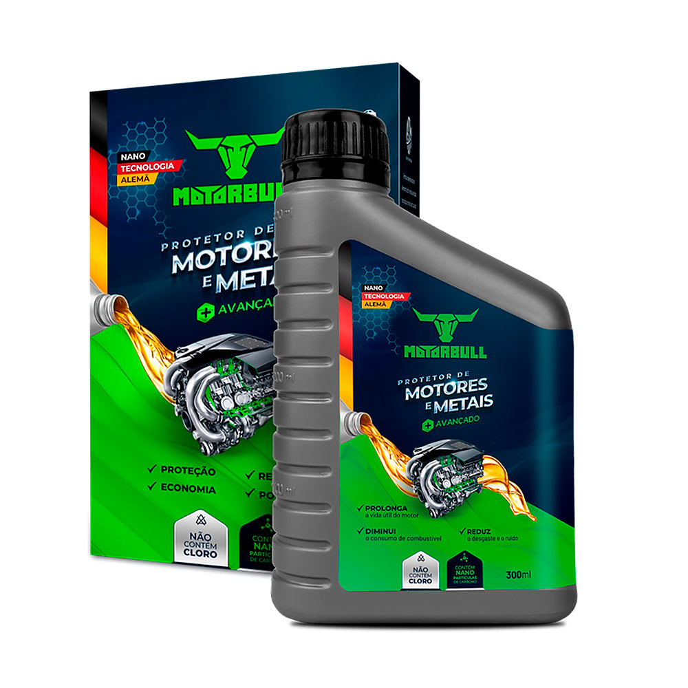 ÓLEO LUBRIFICANTE PROTETOR MOTORBULL P/ MOTORES E METAIS 300ML - 300ml