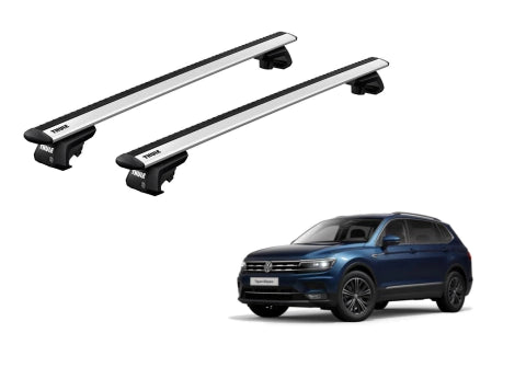 RACK DE TETO THULE WINGBAR EVO P/ VOLKSWAGEM TIGUAN ALL SPACE - PRATA