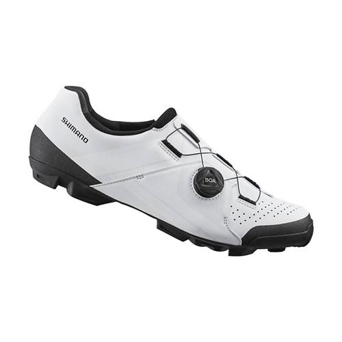 SAPATILHA SHIMANO MTB XC300 FIBRA DE VIDRO C/ BOA (ESHXC300MGL01S3600G) - BRANCO / 44 (Brasil)