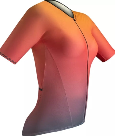 CAMISA CICLISMO UP APPAREL FEMININA CITY ORANGE