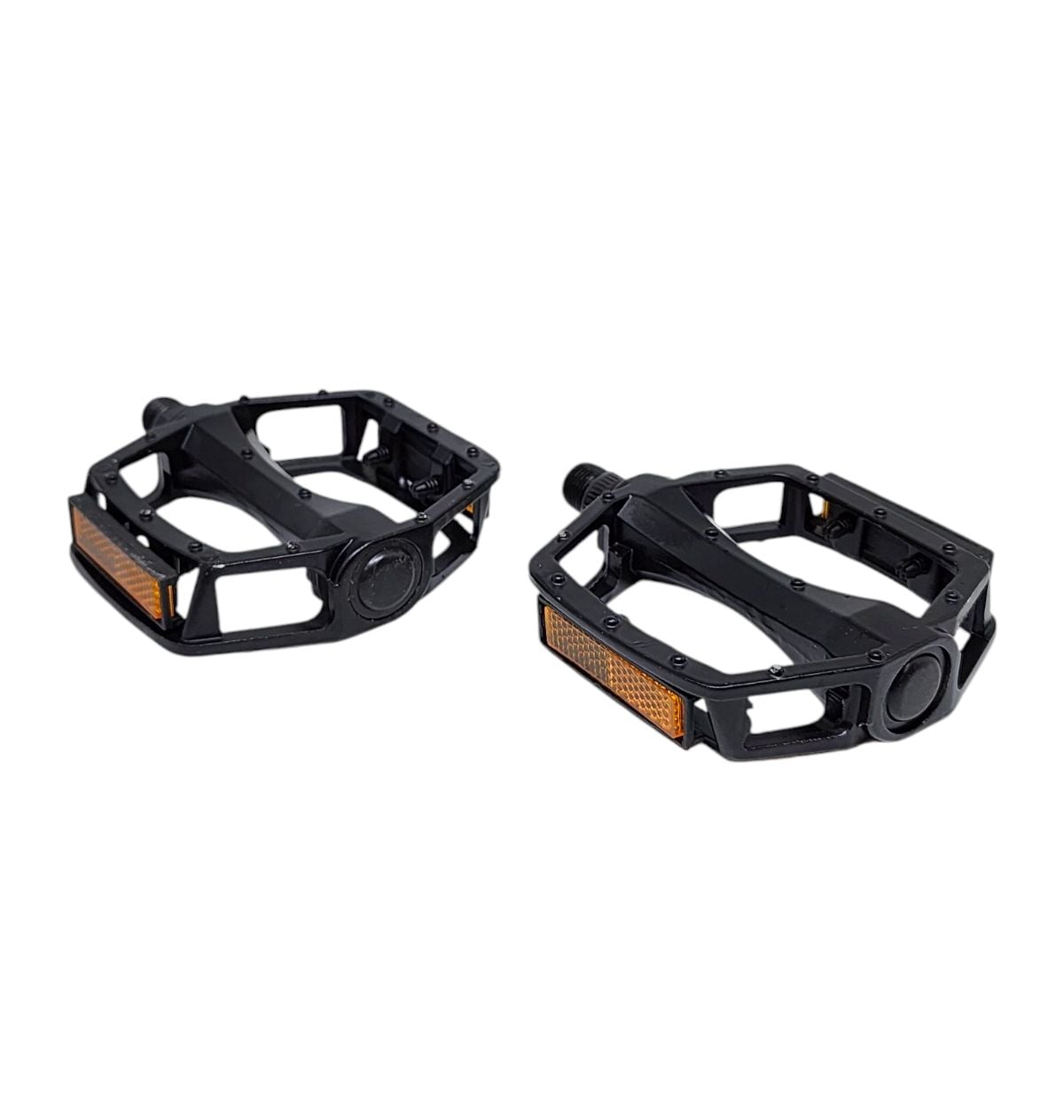 Pedal Plataforma Aluminio 9/16 Com Refletor Preto