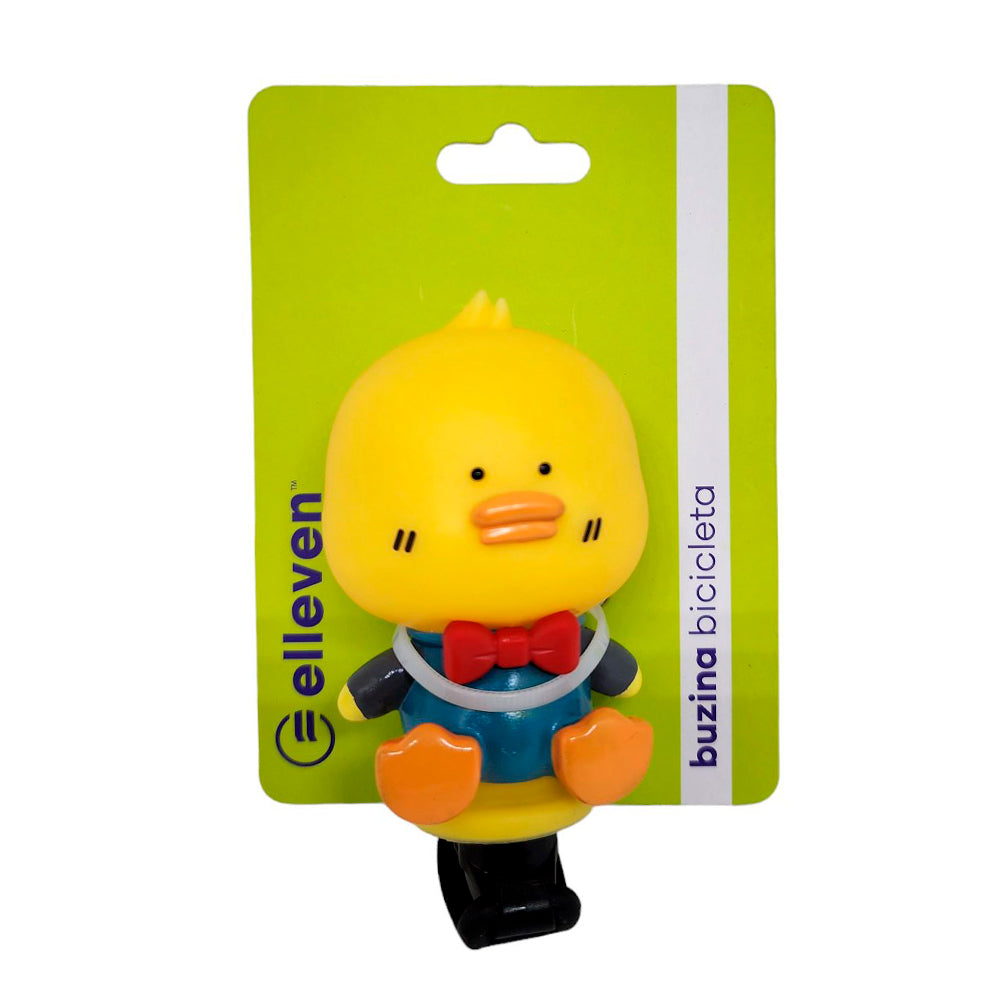 BUZINA CAMPAINHA ELLEVEN PATINHO SILICONE - AMARELO