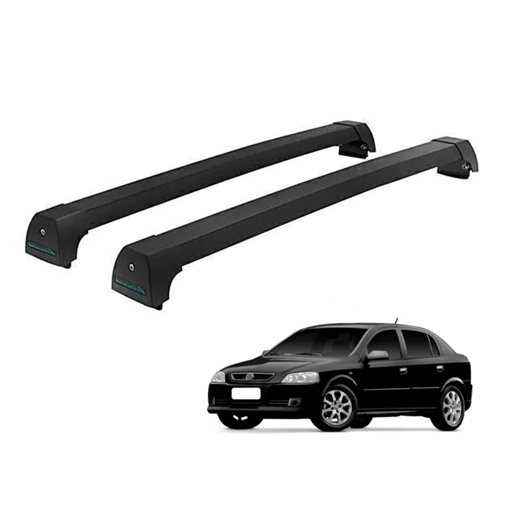 RACK LONG LIFE SPORT ALUM. PRETO P/ CHEVROLET ASTRA SEDAN - A PARTIR DE 1999 (PAst)