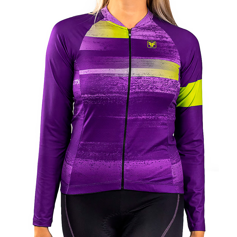 Camisa Ciclismo Free Force Feminina Basic Manga Longa Juice