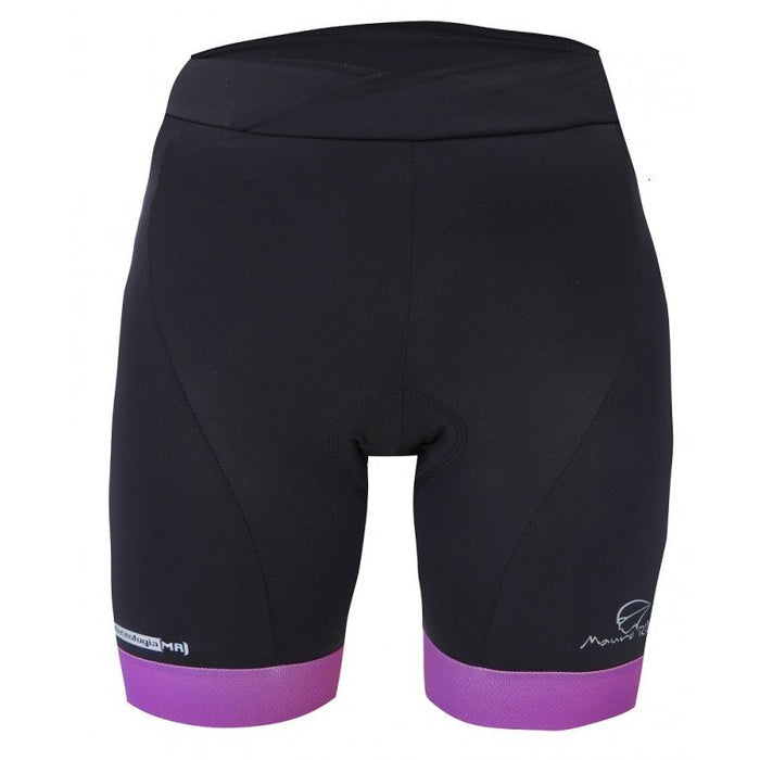 BERMUDA MAURO RIBEIRO COMFORT FEMININO - PRETO/ROXO / P