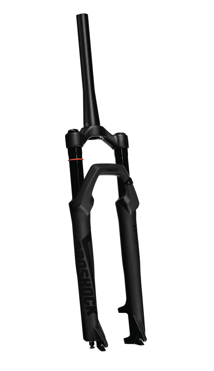 Suspensão Viber Spider Aro 29 Eixo 9x100 Preta Fosca Com Adesivo Preto Brilhante Refletivo - Outlet - Preta Fosca / Tapered / 120mm