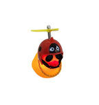BUZINA SILICONE PATO COM CAPACETE VERMELHO JOANINHA