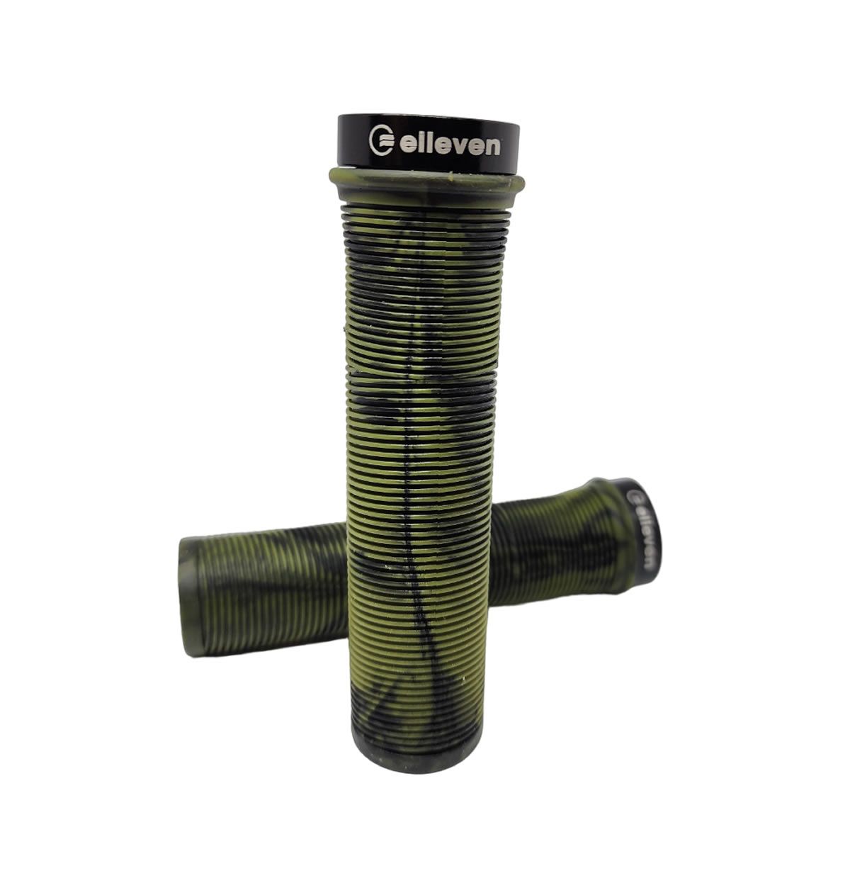 MANOPLA ELLEVEN MTB BORRACHA CAMUFLADA COM TRAVA 130MM