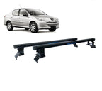 RACK DE TETO LONG LIFE LIGHT P/ PEUGEOT 206/207 HATCH E SEDAN - 4 PORTAS (5091) - PRETO