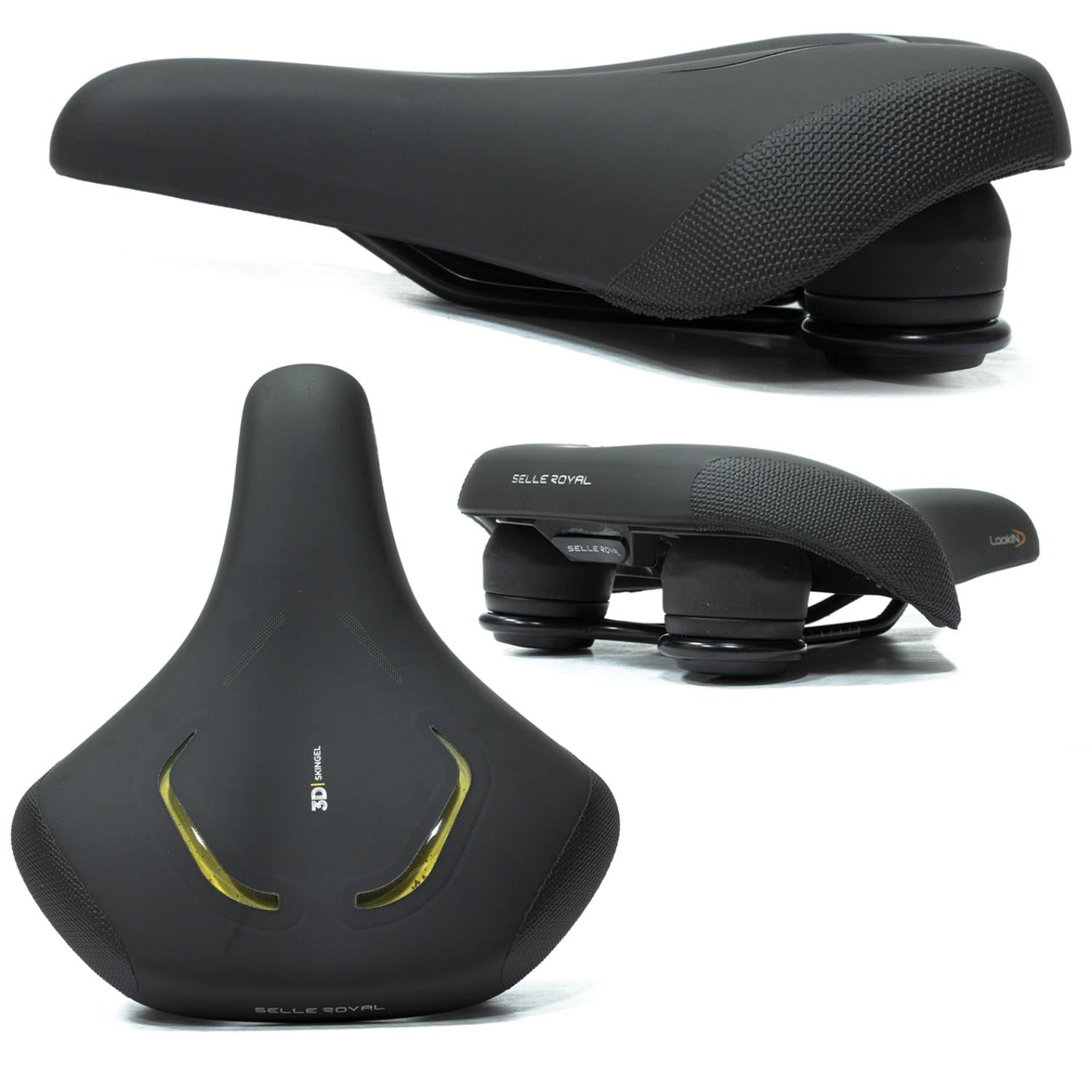 SELIM SELLE ROYAL LOOKIN RELAXED GEL ELASTÔMERO 257X224MM - PRETO