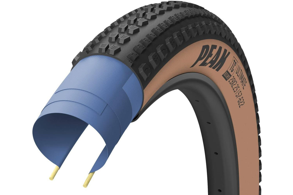 PNEU 29X2.25 GOODYEAR PEAK ULTIMATE TUBELESS PRETO/MARROM - GR.001.57.622.V006