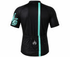 Camisa Ciclismo Filip Dillis Preto/Turquesa