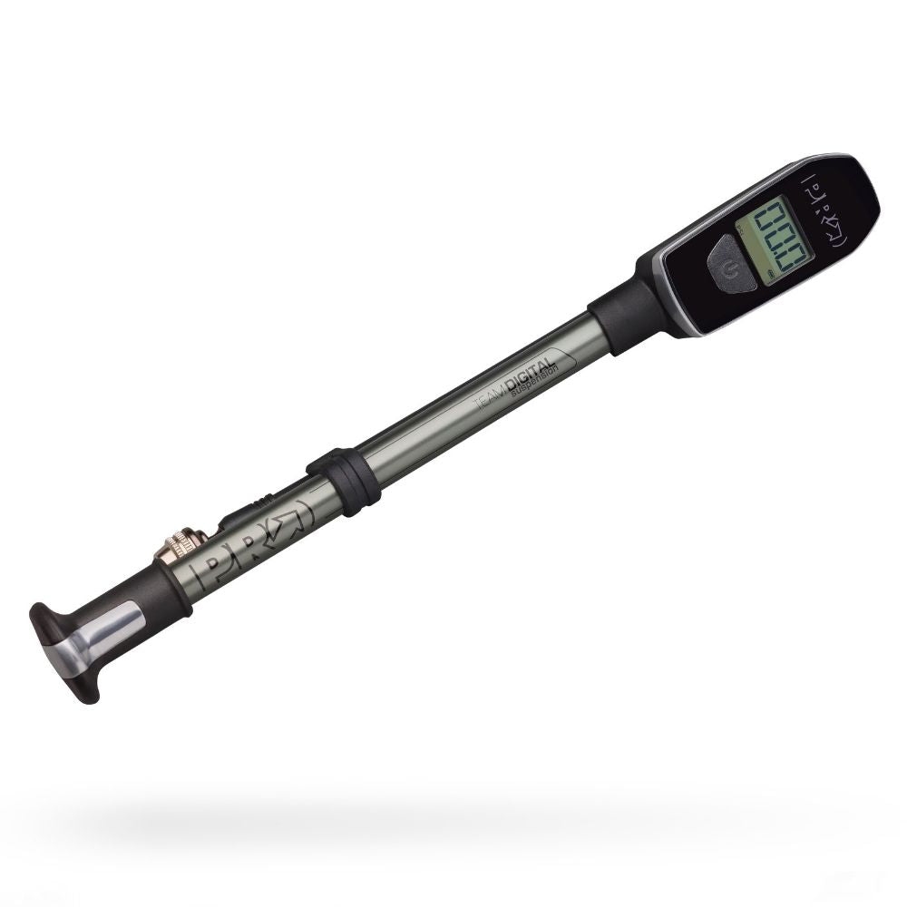 BOMBA P/ SUSPENSÃO SHIMANO PRO TEAM C/ MANÔMETRO DIGITAL 300PSI (PRPU0106) - CINZA