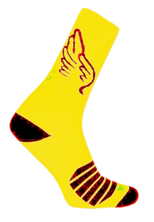 MEIA 36/38 CANO MEDIO PARTENZA AMARELO FLUOR ASA