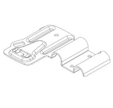 PLACA DE INSTALAÇÃO DA CALHA THULE FREERIDE 592 (52303) - PRETO