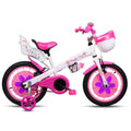 BICICLETA ARO 16 AÇO PRO-X MAGIC JOY BRANCO/ROSA