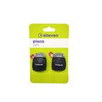 PISCA SINALIZADOR ELLEVEN DIANT/TRÁS LED 3 FUNÇÕES SILICONE PRETO