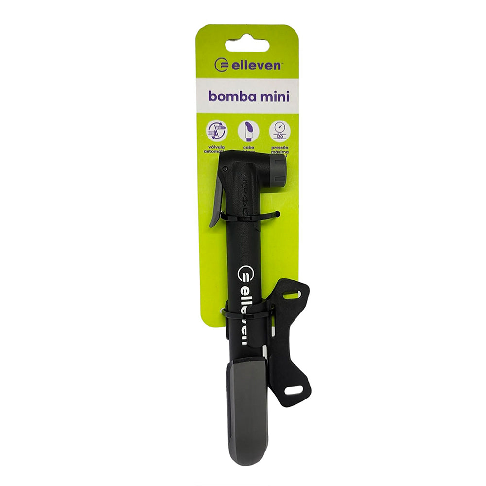 BOMBA ELLEVEN MINI ECO BICO AUTOMATICO C/ SUPORTE (120PSI) - PRETO