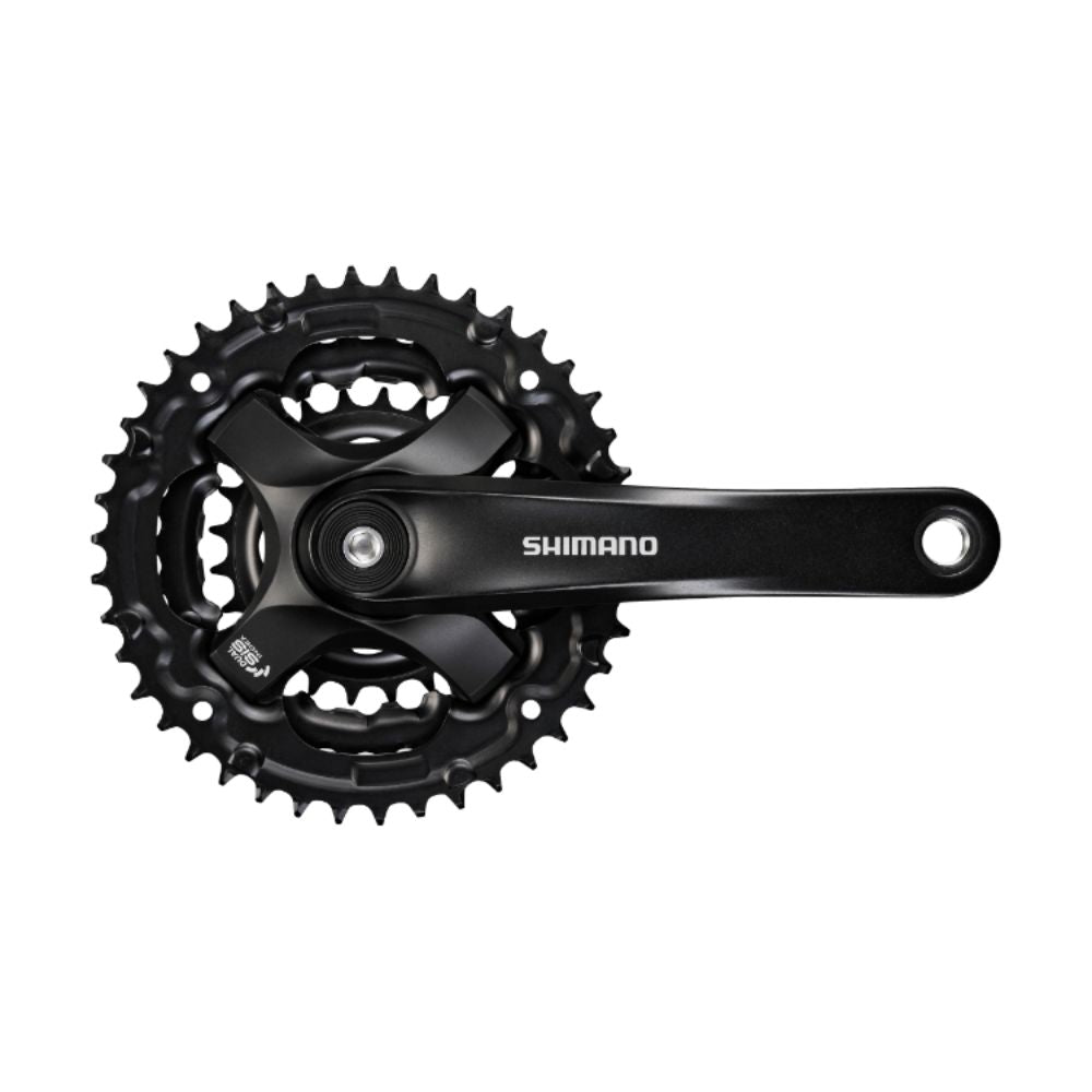 PEDIVELA SHIMANO TY501 REDUZIDO 24/34/42 6/7/8V C/ PROTETOR - (175mm) - PRETO
