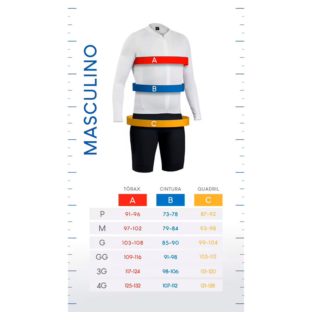 CAMISA CICLISMO FREE FORCE MASCULINA BASIC MAPLE
