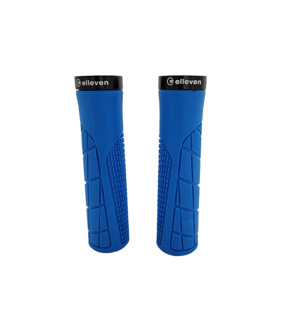 MANOPLA ELLEVEN MTB CITY 130MM EMBORRACHADA C/ TRAVA AZUL