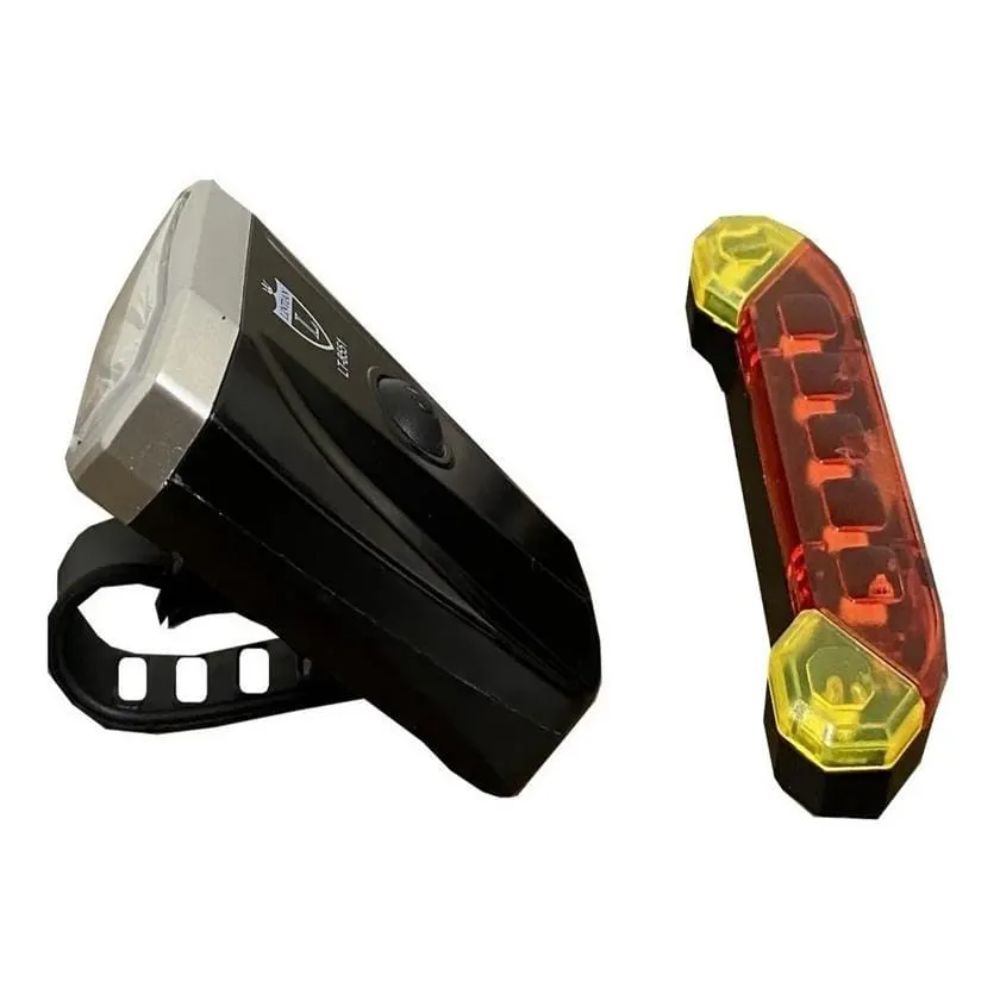FAROL H1870 COM VISTA LIGHT RECARREGÁVEL USB - PRETO