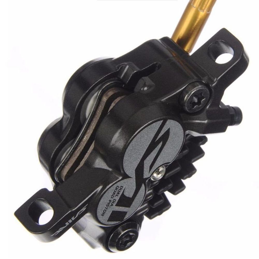FREIO DISCO SHIMANO SAINT M820 HIDRÁULICO 4 PISTÕES TRAS. (IM820BJLRXNA170) - GRAFITE