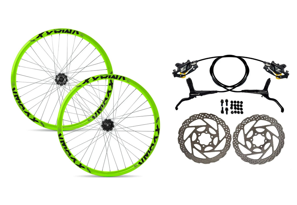RODAS 26 VMAXX SL DISC VERDE ROSCA + FREIO DISCO HIDRAULICO