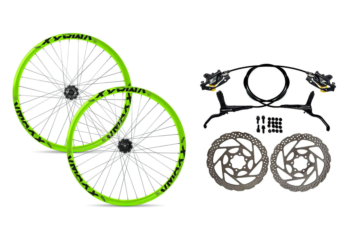 RODAS 26 VMAXX SL DISC VERDE ROSCA + FREIO DISCO HIDRAULICO