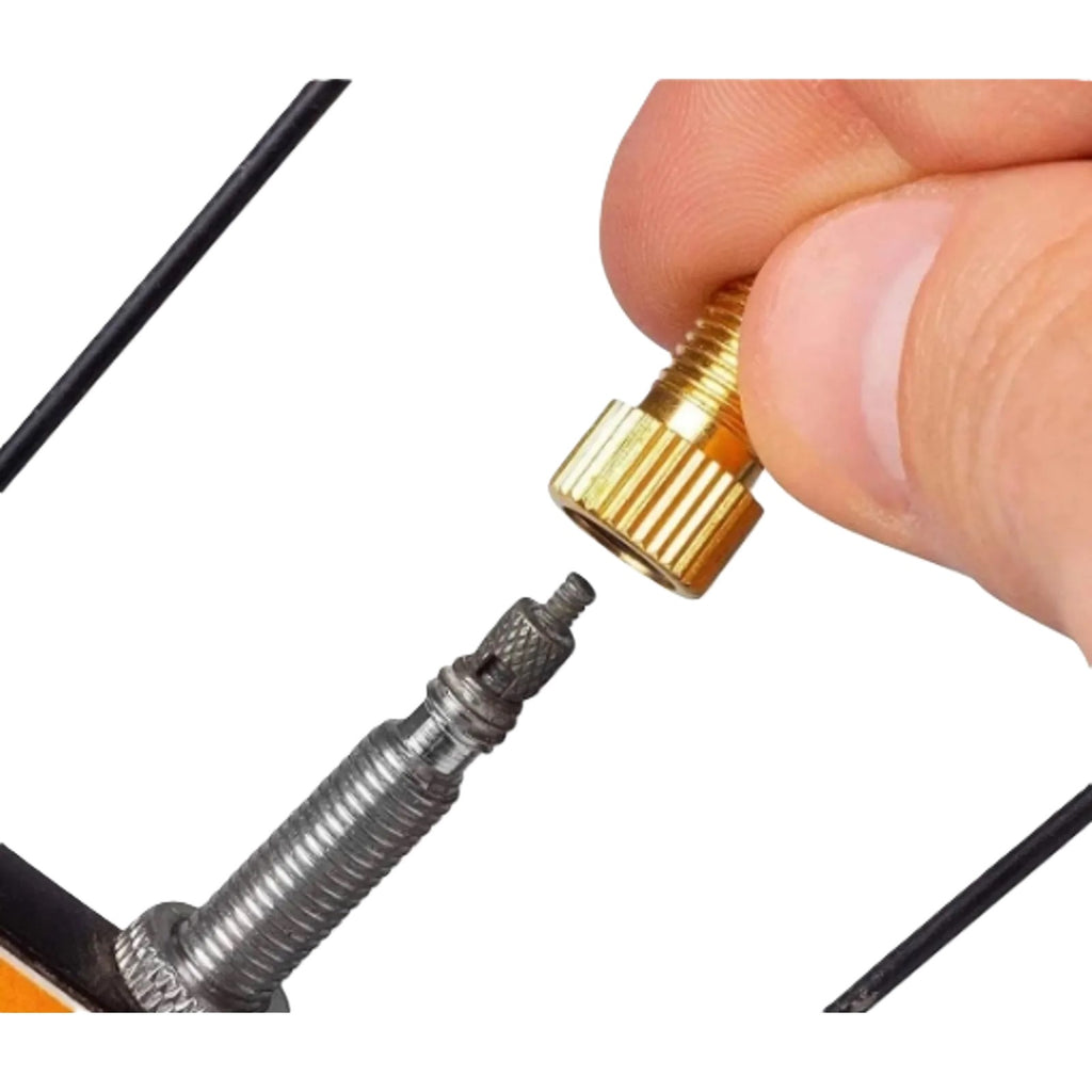 Adaptador De Válvula Presta P/ Butyl/Americana (un) - Bronze
