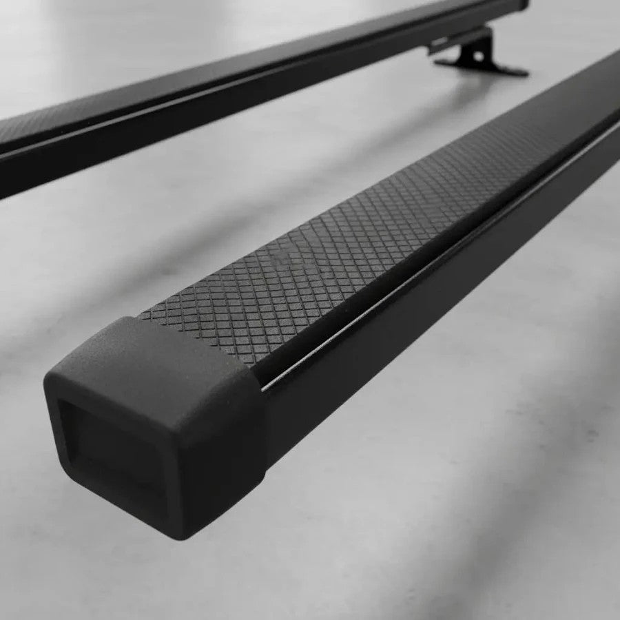 RACK DE TETO LONG LIFE AÇO P/ FURGÕES E VANS FURA TETO - BARRA 1400 MM MERCEDES VITA (VAN1.4) - PRETO