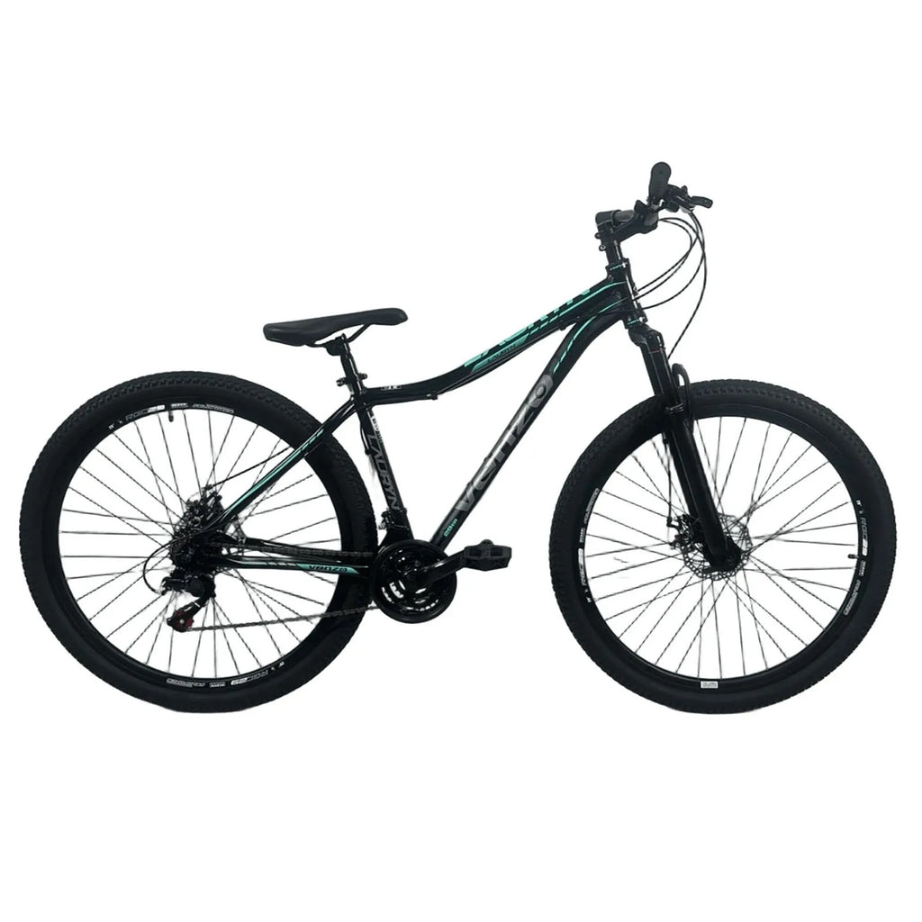 Bicicleta Aro 29 Venzo Lauryn Mtb Preto/Azul Turquesa S-15