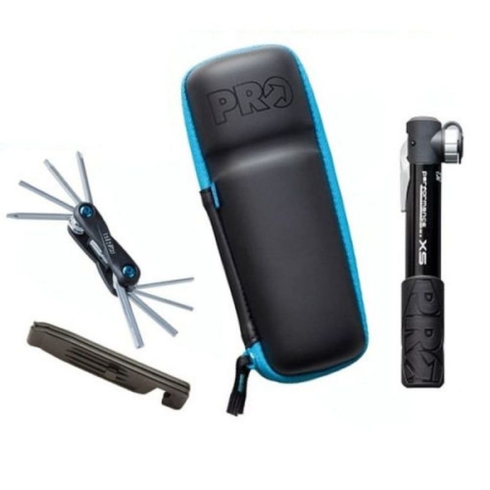 KIT FERRAMENTAS SHIMANO PRO TIPO CARAM. C/ CANIVETE E BOMBA (APRAC0145) - PRETO