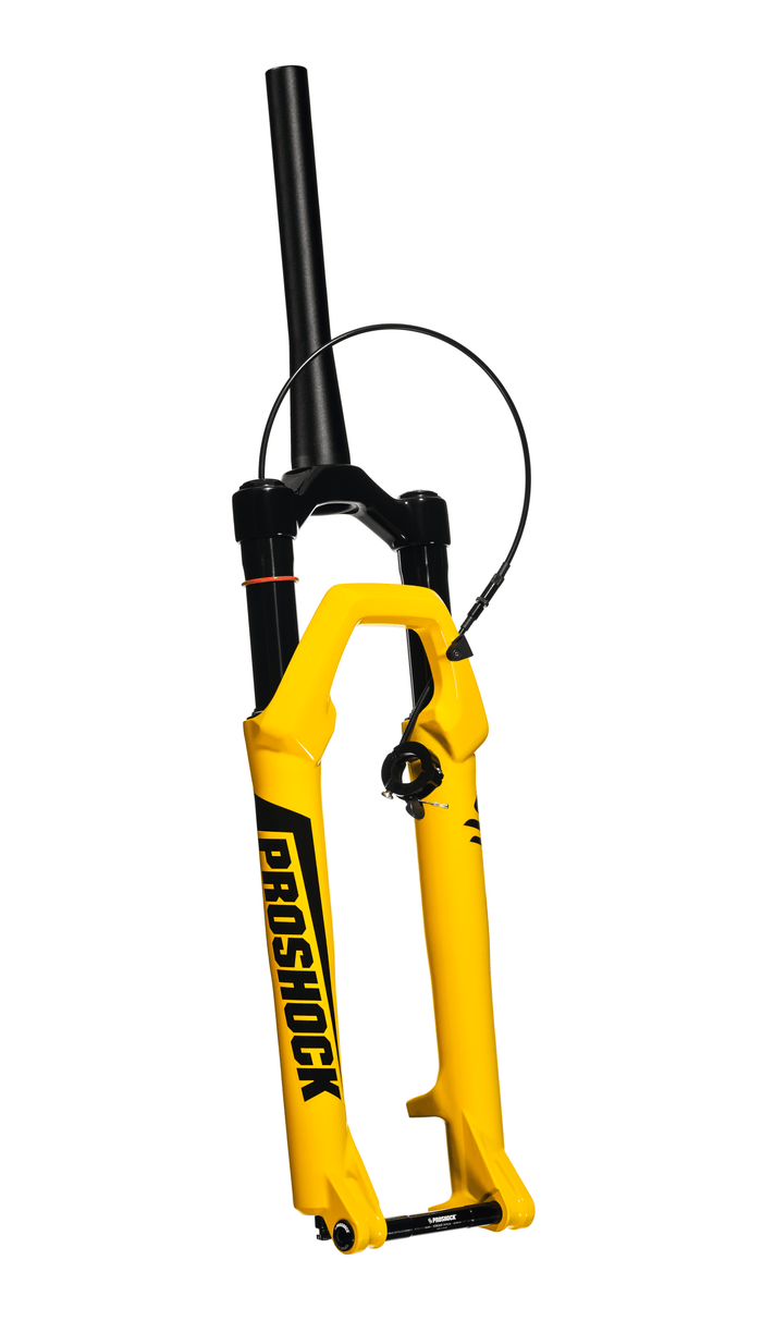 Suspensão Onix Trava No Guidão Spider Aro 29 Tubo Tapered Eixo 15x100 Colors - Outlet - Amarela / Tapered / 100mm