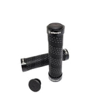 MANOPLA MTB EM EVA COM TRAVA 130MM ELLEVEN PRETO/CINZA