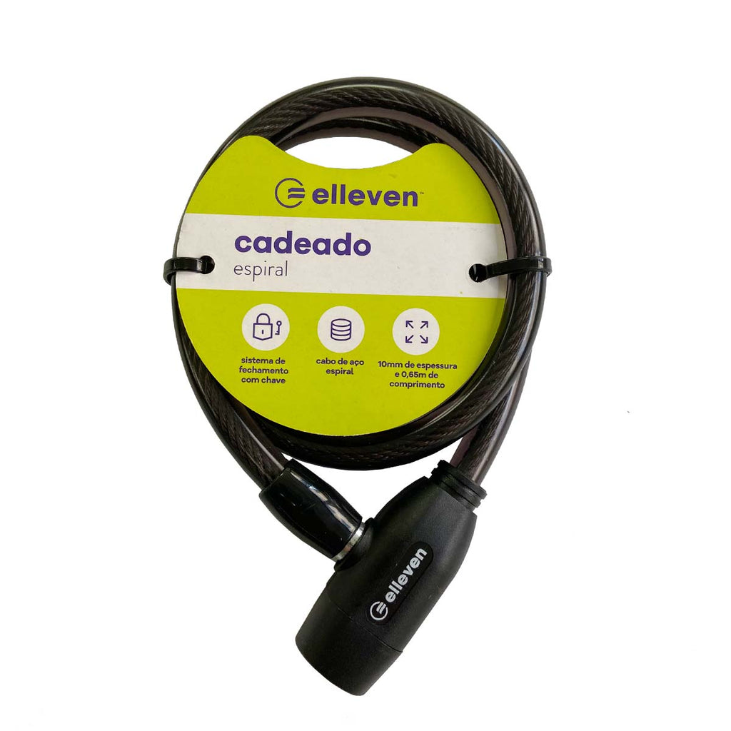 Cadeado Elleven Com 2 Chaves 65 Cm Preto