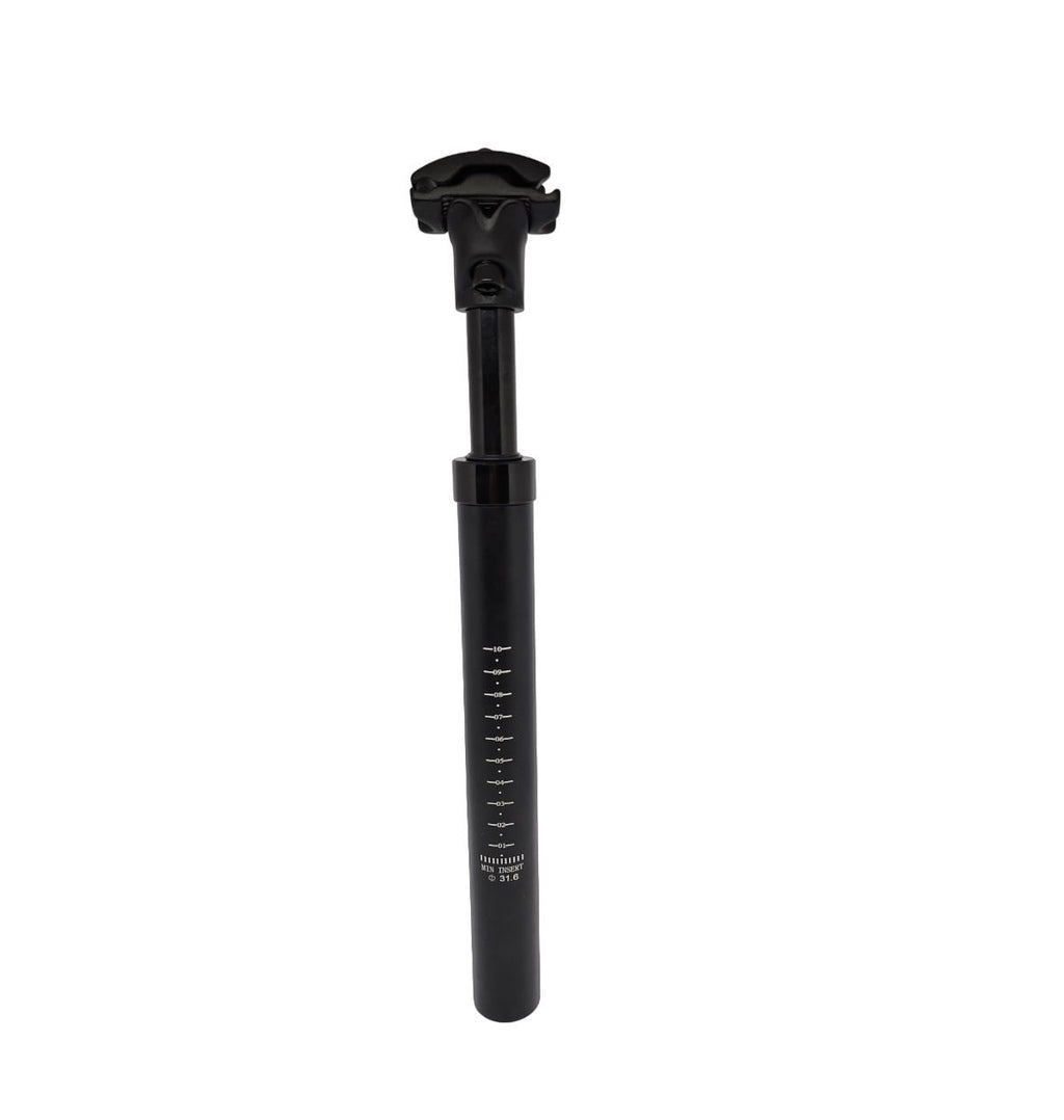 CANOTE ELLEVEN MTB C/ SUSP FORJADO T6 27.2 350MM RECUO 13MM - PRETO - 27.2mm