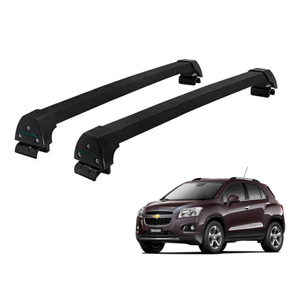 RACK LONG LIFE SPORT ALUM. PRETO P/ CHEVROLET TRACKER - 2014 À 2019 (PTrk)