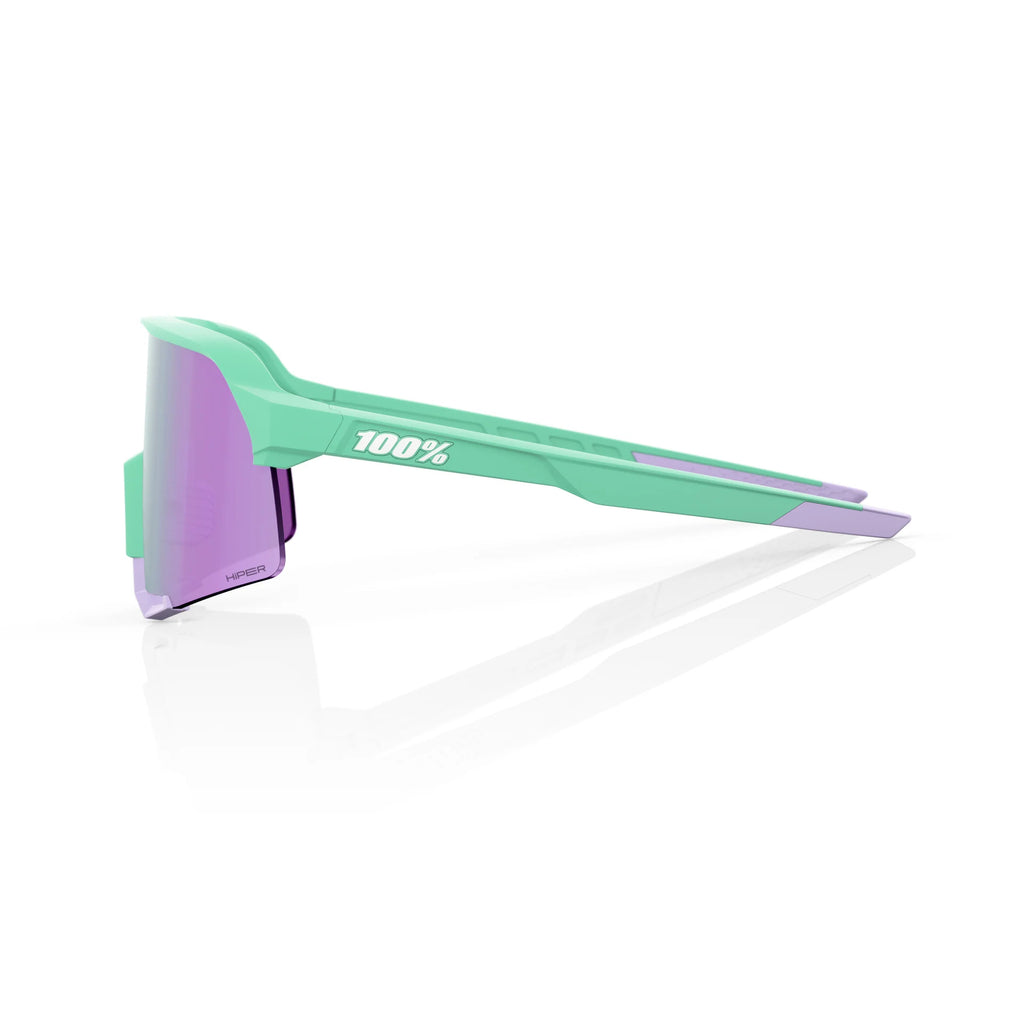 Oculos 100% S3 - Soft Tact Mint - Hiper Lavender Mirror Lens