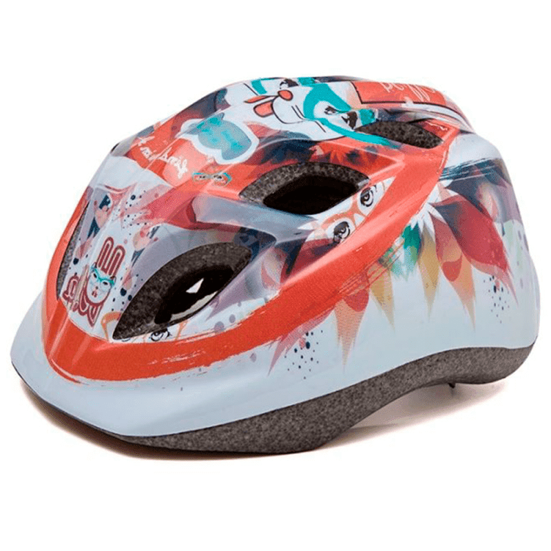 CAPACETE INFANTIL TRUST C/ REGULAGEM MOD HB8 COELHO - VERMELHO - M